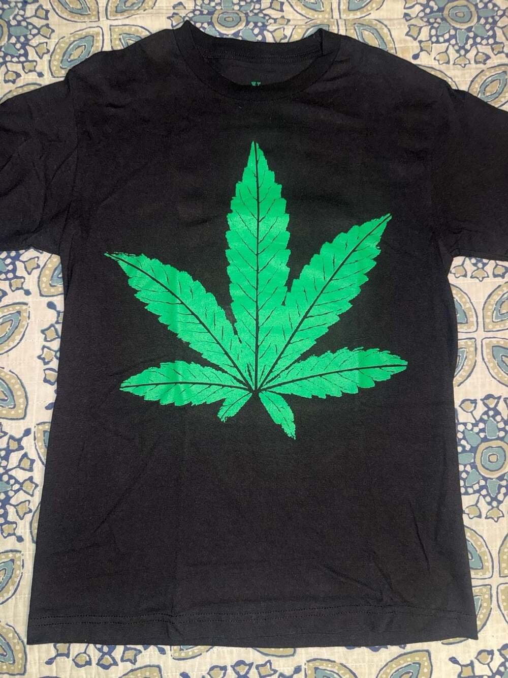 Vintage VLONE Melrose 420 Weed Leaf Logo Tee